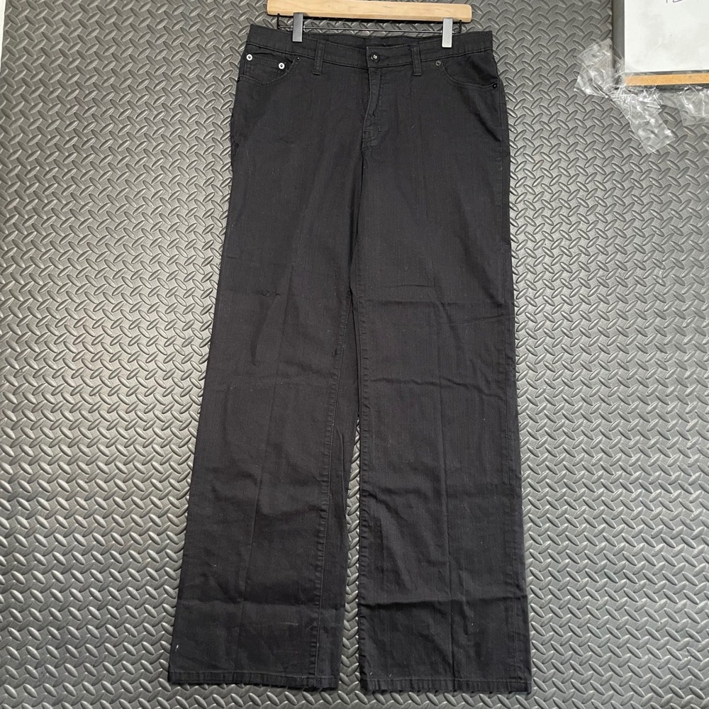 Norma Kamali Black Wide Leg Denim Jeans Women's‎ Casual Wear Women's Size 12